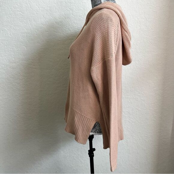 T by Alexander Wang Tan Knit Hooded Sweater Women’s Size Small - Picture 6 of 6